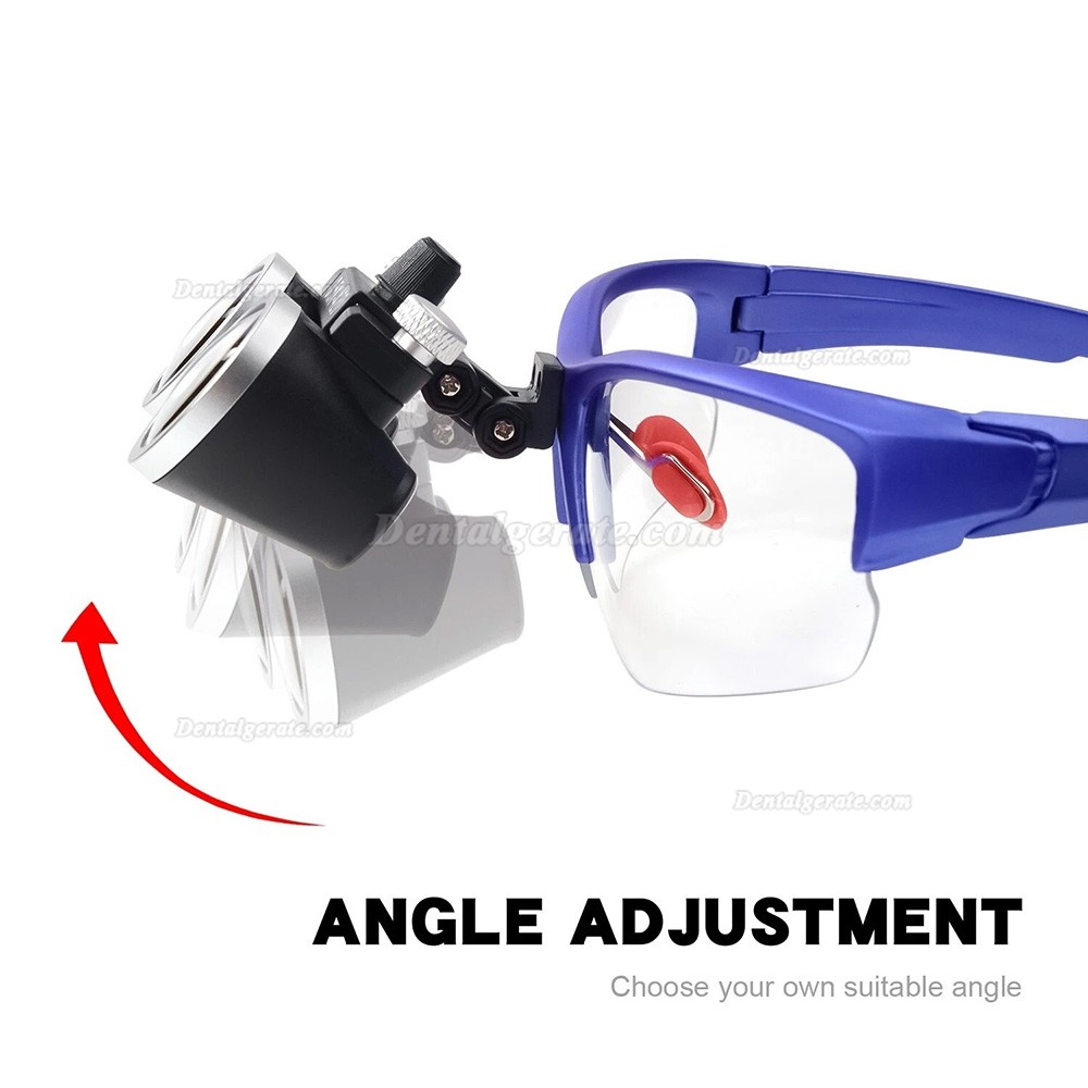 Dental-Binokularlupe 3,5-fach mit 5 W LED-Licht und Filter